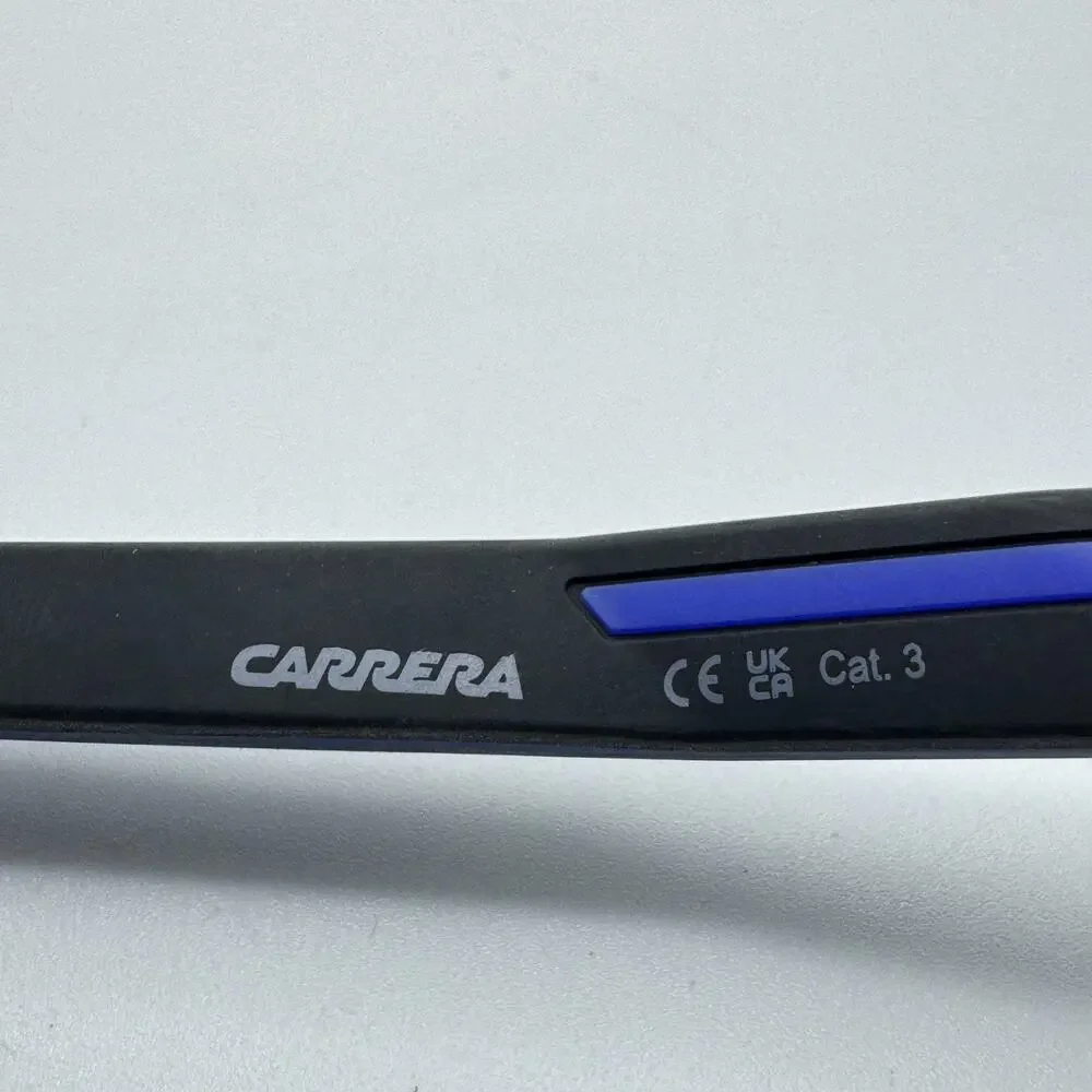Carrera Sunglasses 4017/S D51Z0 Black Frame Blue Shield Mirror Lens 99-01-135